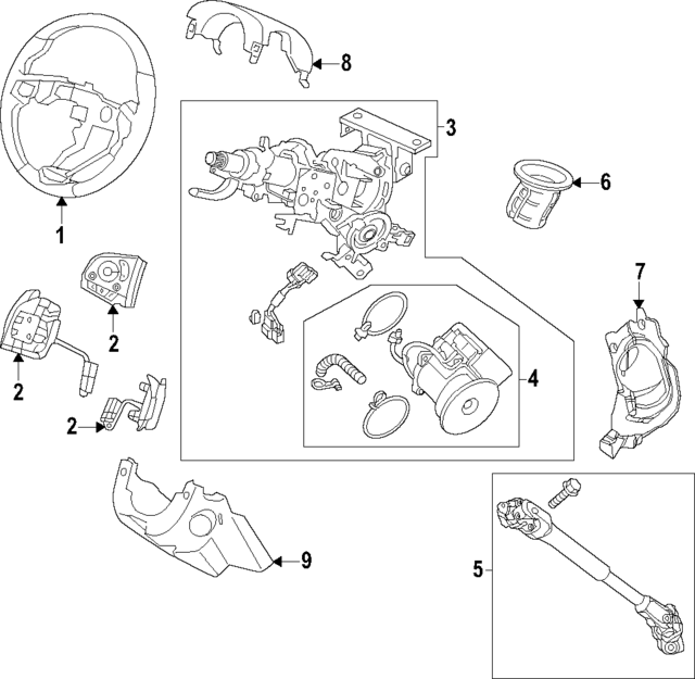 78501TGSC11ZB - : Steering Wheel for Honda Image