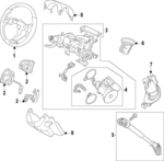 78501TGSA51ZA - : Steering Wheel for Honda: Passport Image