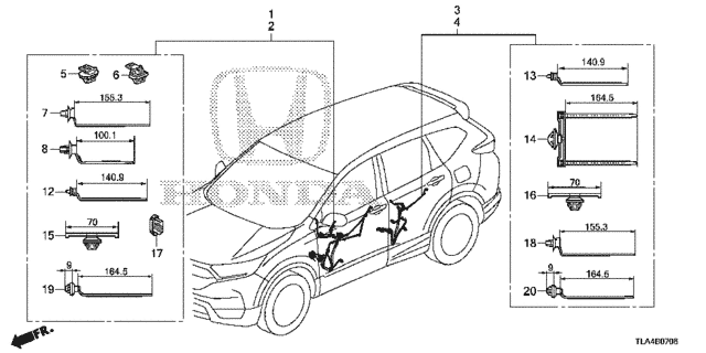 Wire Harness (7) for 2019 Honda CR-V #0