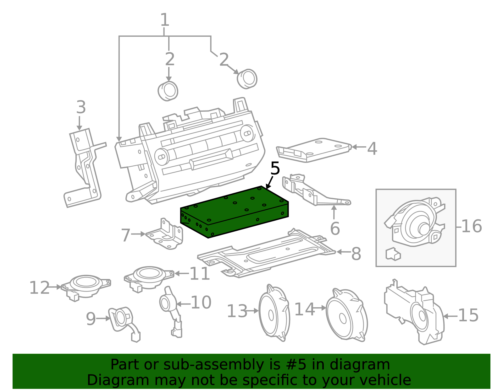 Genuine Official Toyota Radio Amplifier part# 86280-60780 for 2010