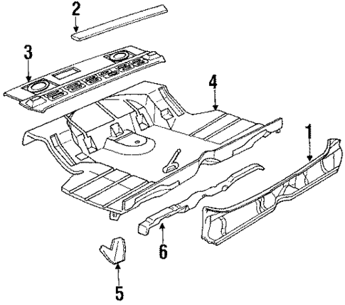 Rear Body Panel for 1988 Cadillac Brougham #0