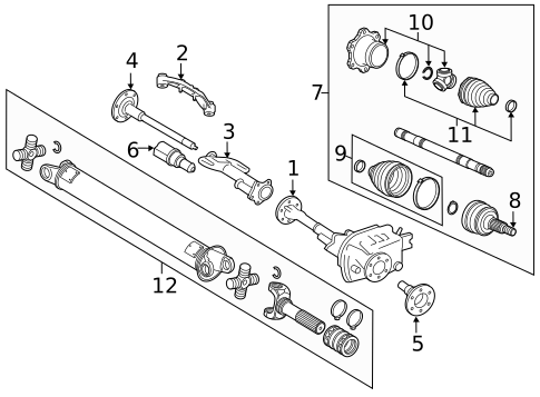 Carrier & Front Axles for 2020 Cadillac Escalade #0