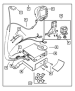 82207508 - Mopar Accessories - Component Parts: Vehicle Navigation Kit for Mopar Image