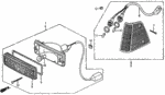 34350SB6682 - : Light Assembly, L Front Side Marker for Honda Image