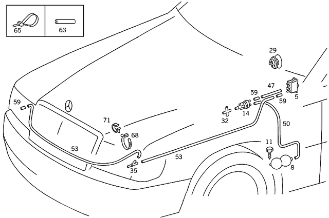 8000473 - Vacuum System: Switch for Mercedes-Benz: 190, 190D, 190E, 230, 280, 280C, 280CE, 280S, 280SE, 280SEL, 300SE, 300SEL, 350SL, 380SE, 380SEC, 380SEL, 380SL, 380SLC, 450SE, 450SEL, 450SL, 450SLC, 560SEL Image image