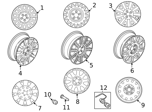 Wheel for 2004 Lincoln Town Car #0