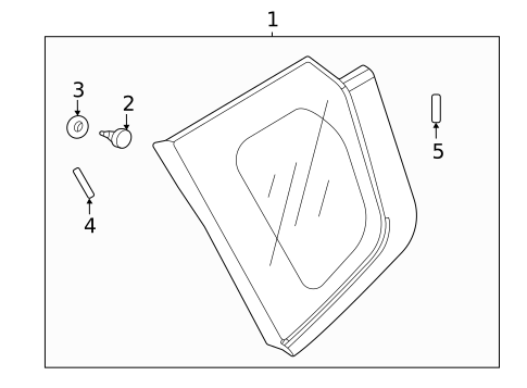 Glass & Hardware for 2025 Mitsubishi Outlander #0