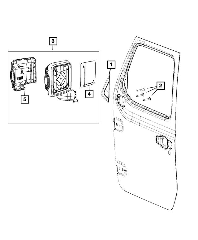 7BA37SBMAA - : Mirror Cap, Left for Mopar Image
