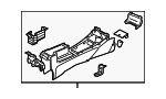 83420S5AL01ZD - Body: Center Console for Honda: Civic Image