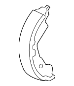 43153S6AJ02 - Brakes: Brake Shoes for Honda: Civic Image