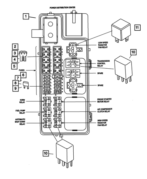 Relays for 2004 Chrysler PT Cruiser #0