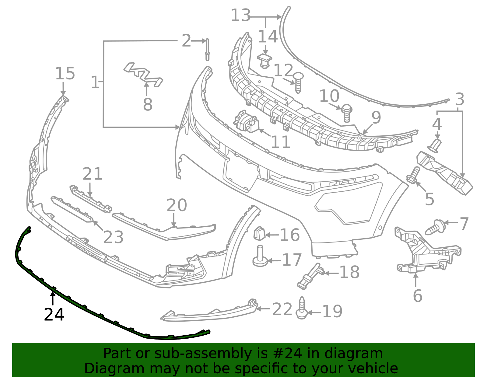86591-AO000 - Edge Molding 2023-2025 Kia Niro EV | Kia.Parts Store