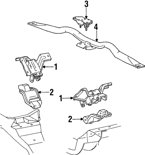 Engine & Trans Mounting for 2002 Ford Crown Victoria #0