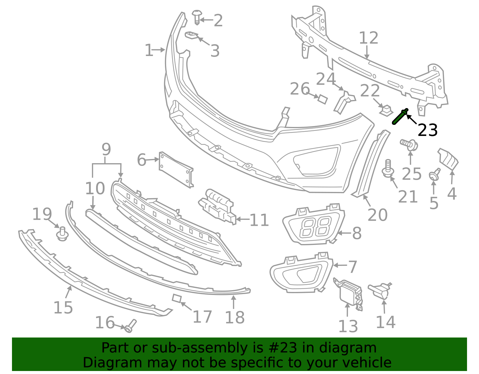 14160-03103 - Bumper Cover Rivet 2009-2025 Kia | Kia.Parts Store