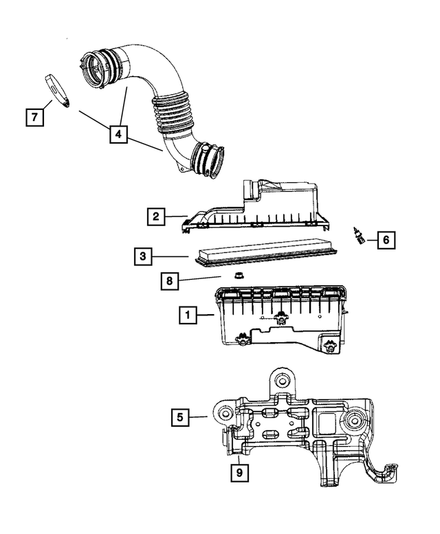 6508369AA - Fuel: Hose To Air Cleaner Clamp for Mopar Image