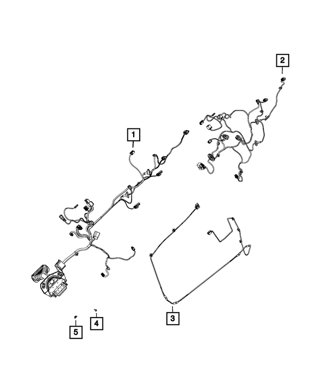 68263832AB - Electrical: Front Door Wiring, Right for Mopar Image image
