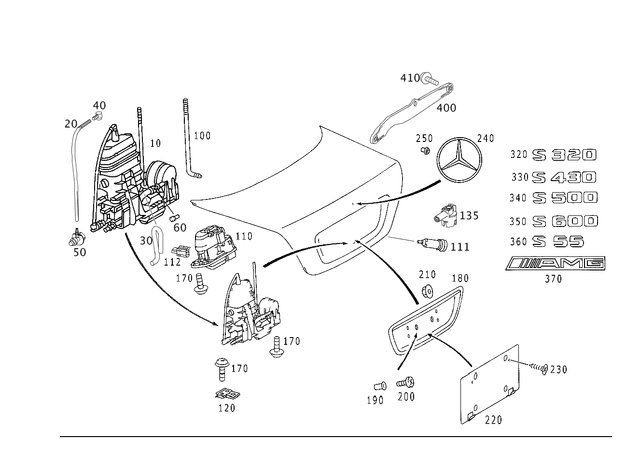 1581435 - Trunk Lid: Piping for Mercedes-Benz Image image
