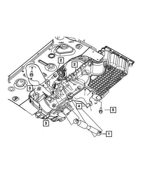 Engine Mounting for 2004 Chrysler Sebring #3