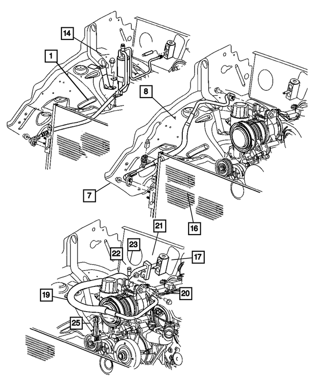 « 55116467AC – Air Conditioning &amp; Heater : Décharge De Climatisation Conduite pour Mopar Image »