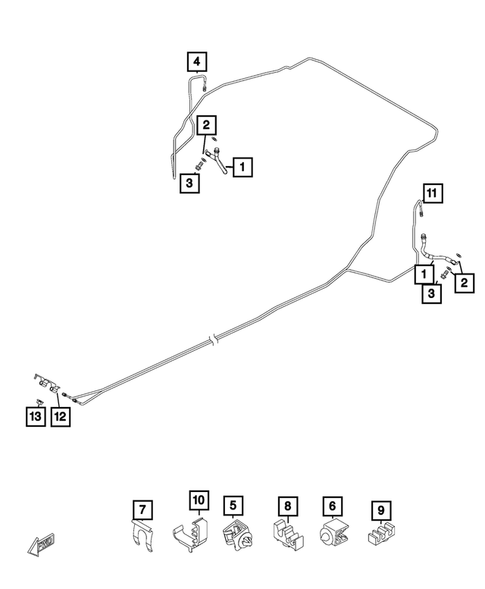 Hydraulic Control Unit,Brake Tubes and Hoses for 2019 Fiat 124 Spider #0