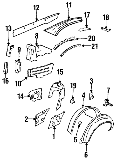 Inner Structure & Rails for 1994 Nissan 240SX #0