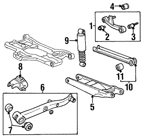Rear Suspension for 1996 Volvo 960 #1