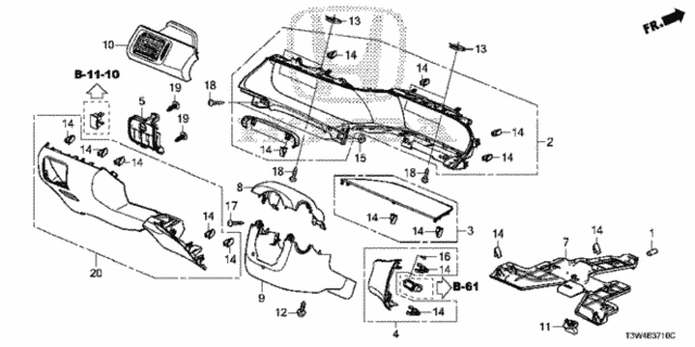 Instrument Panel Garnish (Driver Side) for 2014 Honda Accord #0