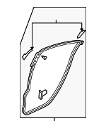 BN8V73760D - : Surround Weather-Strip for Mazda: 3 Image