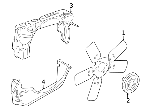Cooling Fan for 2003 Dodge Durango #0