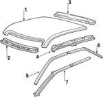 70641SE7300ZZ - : Side Rail for Acura Image