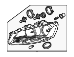 561941006D - : Passenger Side Headlamp Assembly for Volkswagen: Passat Image