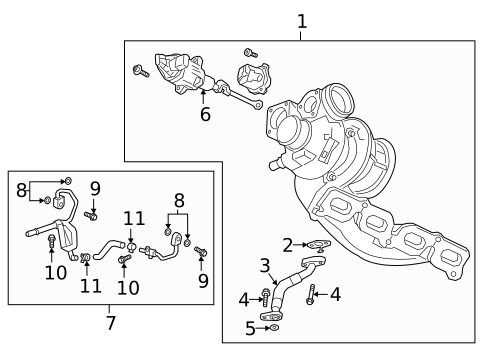 Turbo Charger for 2019 Cadillac CT6 #1