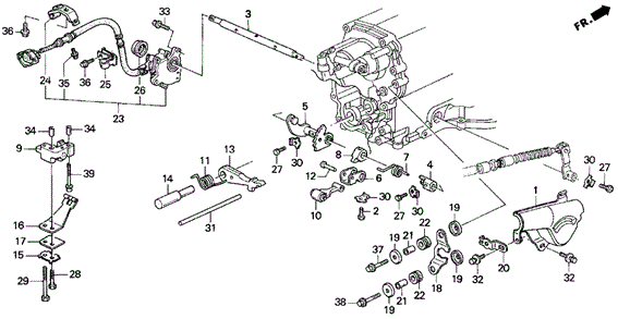 AT Control Lever for 1997 Acura TL #0
