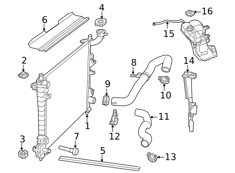 Radiator & Components for 2019 Dodge Durango #0