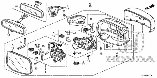 Mirror for 2013 Honda Fit #0