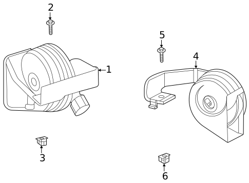Horn for 2021 Cadillac CT5 #0