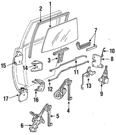 Rear Door for 1996 Oldsmobile Cutlass Ciera #0