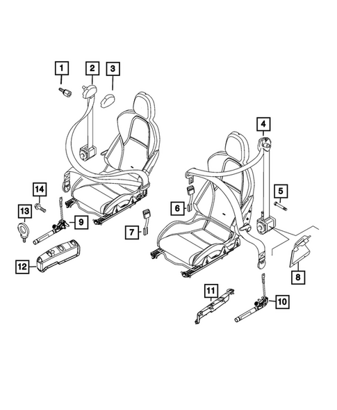 Seat Belts for 2015 Alfa Romeo 4C #0