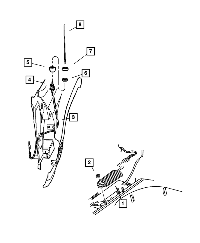 56038513AF - : Antenna Cable for Mopar Image