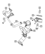 52014896AC - : Engine Coolant To Oil Cooler Intlet Hose for Mopar Image