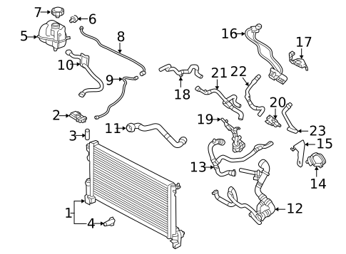 Radiator & Components for 2023 Volvo V60 #7