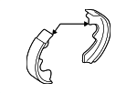 171434 - Brakes: ACDelcoâ„¢ Brake Shoes for Chevrolet: Astro, Blazer, Camaro, S10, S10 Blazer | GMC: Jimmy, S15, Safari, Sonoma, Typhoon | Oldsmobile: Bravada | Pontiac: Firebird Image