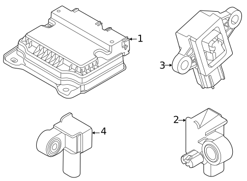 Air Bag Components for 2024 Hyundai Sonata #1