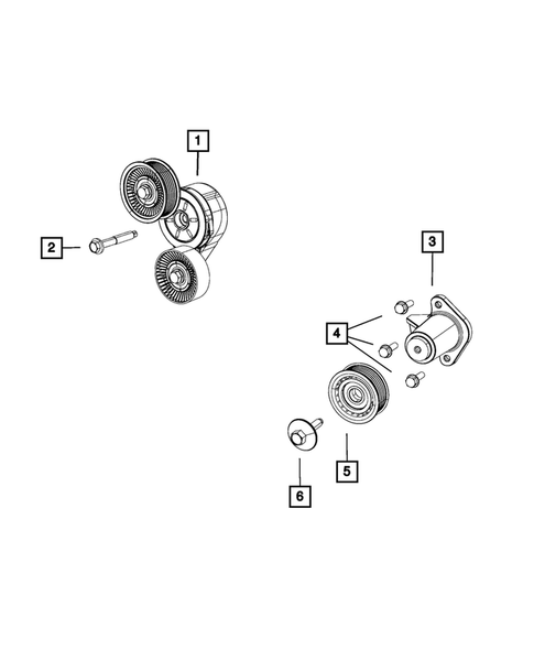 Pulleys and Related Parts for 2013 Ram 1500 #0