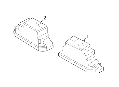 License Lamps for 2020 Kia Stinger #0