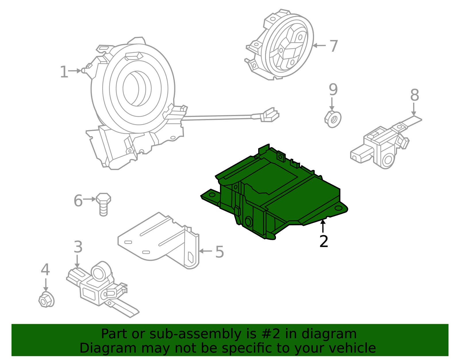 2023-2025 Nissan ARIYA Air Bag Control Module K8820-5MV1A | OEM