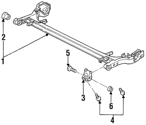 Axle Housing for 1997 Ford Aspire #0