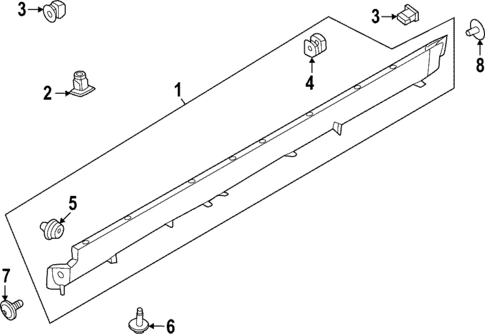 Exterior Trim - Pillars for 2023 Nissan ARIYA #0