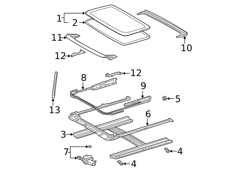 Sunroof for 2005 Toyota Corolla #0