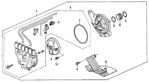 Distributor (TEC) for 1994 Acura Vigor #0